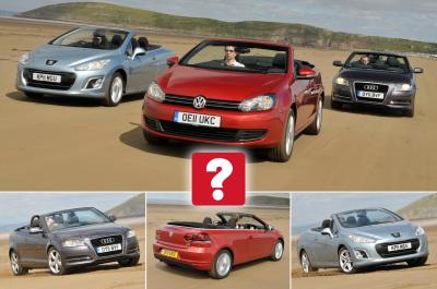 Used convertibles: Audi A3 Cabriolet vs Volkswagen Golf Cabriolet vs Peugeot 308 CC
