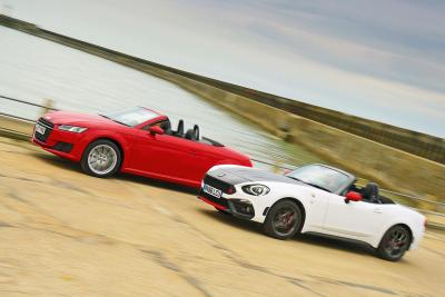 New Abarth 124 Spider vs Audi TT Roadster