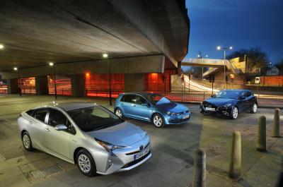 New Toyota Prius vs Mazda 3 vs Volkswagen Golf