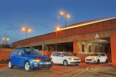 Skoda Fabia vs Vauxhall Corsa vs Volkswagen Polo
