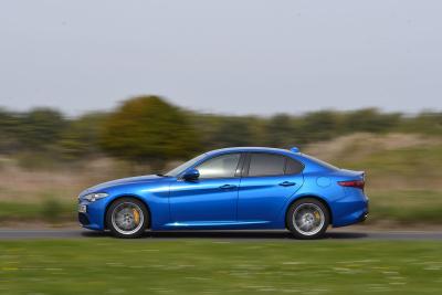 Alfa Romeo Giulia side driving