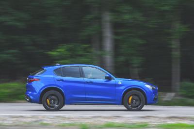 Alfa Romeo Stelvio driving