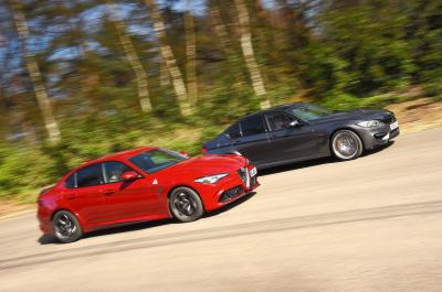 Alfa Romeo Giulia Quadrifoglio vs BMW M3 sides