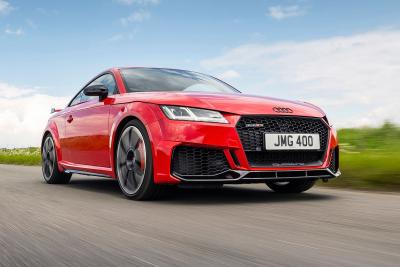 Audi TT RS 2019 RHD front cornering