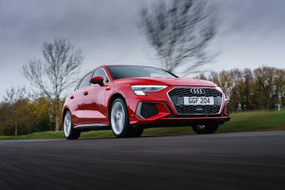 2021 Audi A3 40 TFSIe front 3/4
