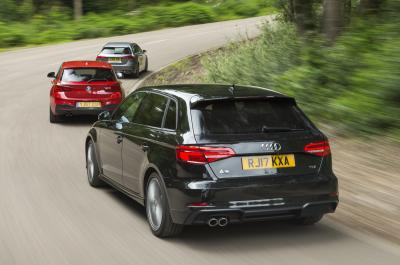 Audi A3 vs BMW 1 Series vs Mercedes A-Class rear