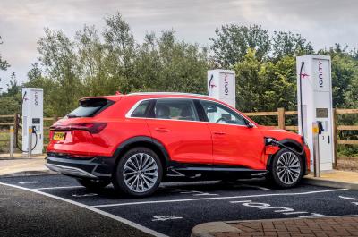 Audi E-tron charging