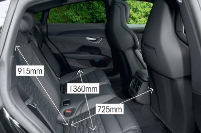 Audi E-tron GT 2021 rear seats