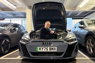 Audi E-tron GT LT - sitting in frunk