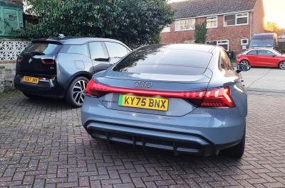 Audi E-tron GT LT with old BMW i3 rears