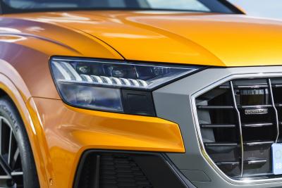 Audi Q8 2021 headlight detail