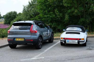 Long-term Volvo XC40 with classic Porsche 911