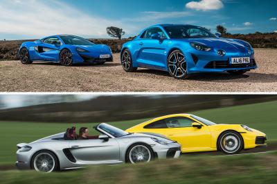 Best sports cars Alpine A110 McLaren 720S
