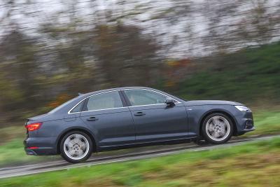 Audi A4 driving