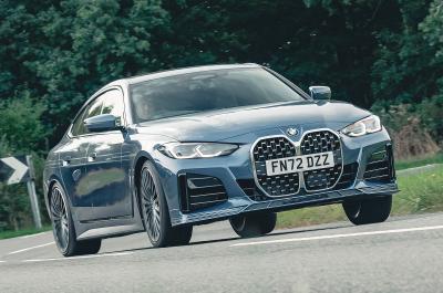 BMW Alpina B4 Gran Coupe front cornering