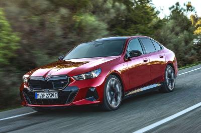 BMW i5 front left driving