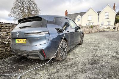BMW iX long termer on charge