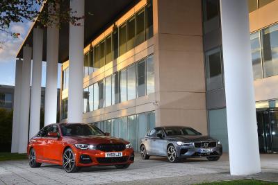 New BMW 330e vs new Volvo S60