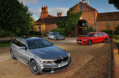 BMW 5 Series Touring vs Mercedes E-Class Estate vs Volvo V90
