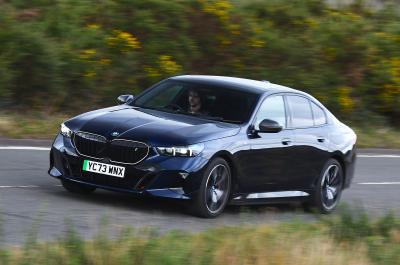 BMW i5 LT front action