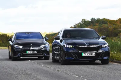 BMW i5 LT with Mercedes EQE