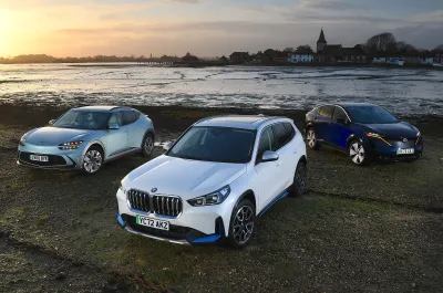 New BMW iX1 vs Genesis GV60 vs Nissan Ariya header