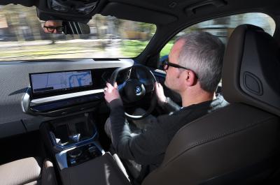 BMW X3 LT driving from inside