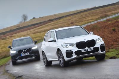 BMW X5 45e vs Volvo XC90 T8 - fronts
