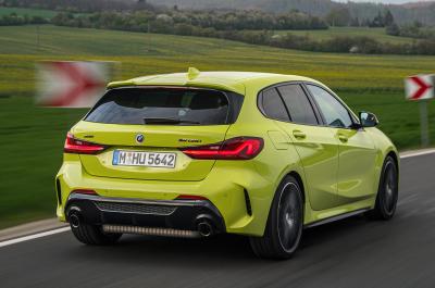 BMW M135i xDrive 2022 driving rear