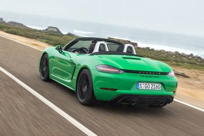 2020 Porsche 718 Boxster GTS rear driving shot