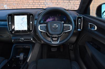 New Volvo C40 Recharge dashboard
