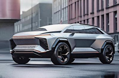 Future car of 2035 rendering front