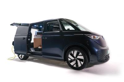 ID. Buzz Cargo front three quarters