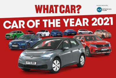 What Car? Podcast Car of the Year 2021 logo