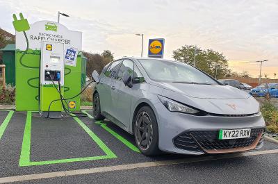 Cupra Born at PodPoint charger