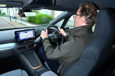 James Tute steering Cupra Born