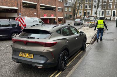 Cupra Formentor on recovery truck