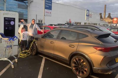 Cupra Formentor charging at Pod Point