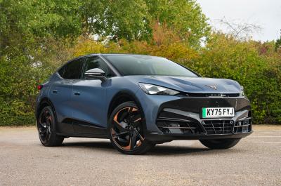 Cupra Tavascan exterior front three-quarter shot