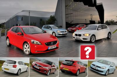 Used BMW 1 Series vs Lexus CT200h vs Volkswagen Golf vs Volvo V40