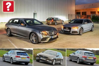 New Mercedes E-Class Estate and Volvo V90 vs Audi A6 Avant