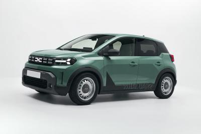 Dacia electric city car render