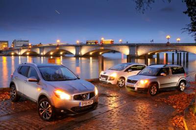 Used SUVs tested: Nissan Qashqai vs Peugeot 3008 vs Skoda Yeti