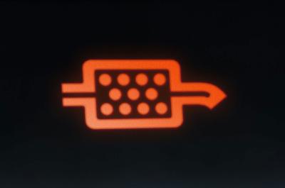 DPF warning light
