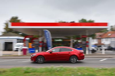 Mazda 6 long-term review petrol station