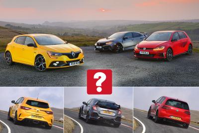 New Renault Megane RS & Volkswagen Golf GTI vs Honda Civic Type R