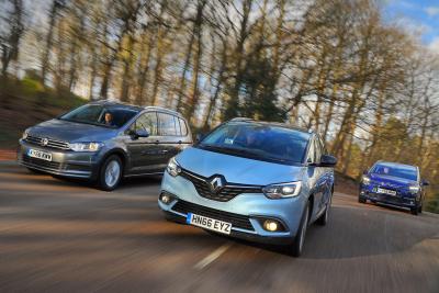 New Renault Grand Scenic vs Citroen Grand C4 Picasso vs Volkswagen Touran