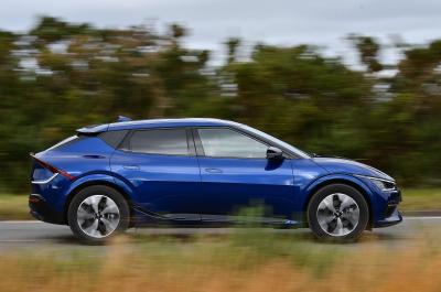 New Kia EV6 side shot