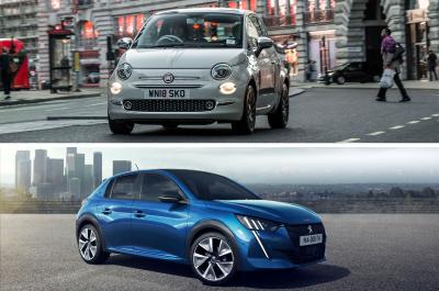 Fiat 500 and Peugeot e-208