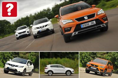 Seat Ateca vs Nissan Qashqai and Kia Sportage